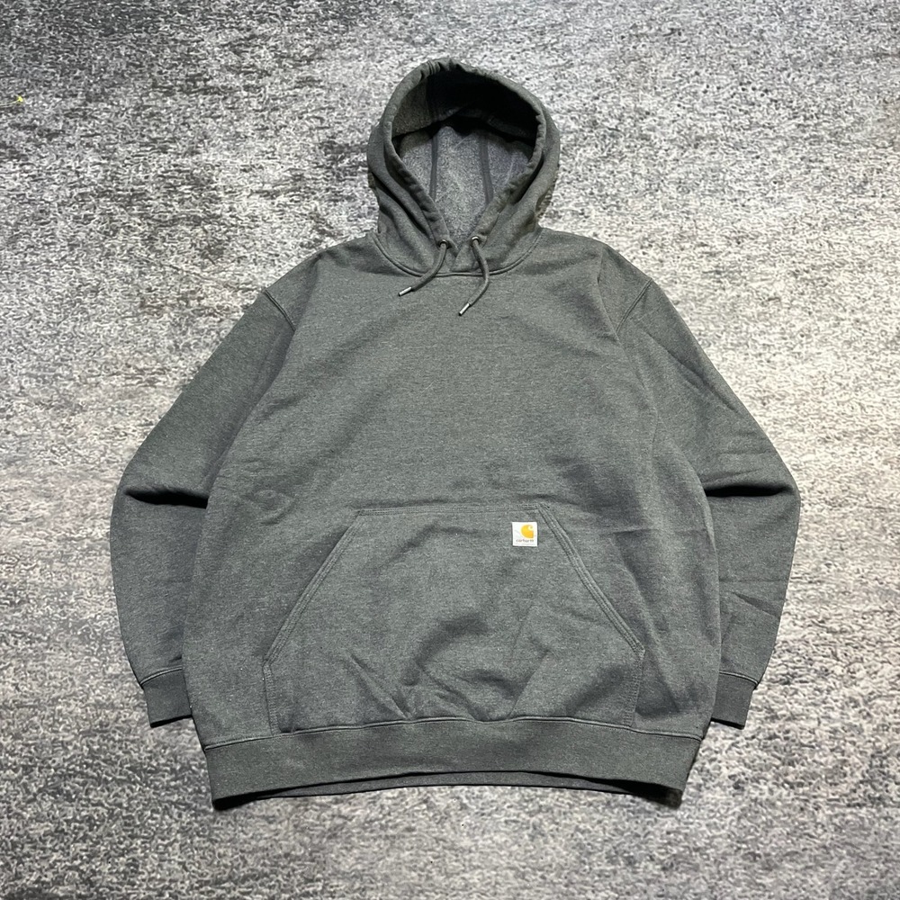Carhartt Loose Fit Hoodie Sweatshirt Mens XL Gray Workwear Pullover